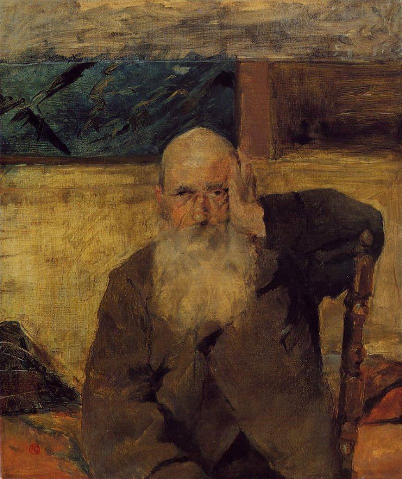 Old Man at Celeyran,1882 by Lautrec